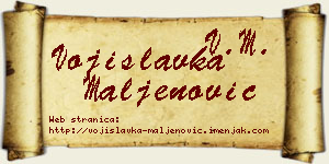 Vojislavka Maljenović vizit kartica